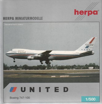 herpa wings 1/500 B747-100 ユナイテッド 