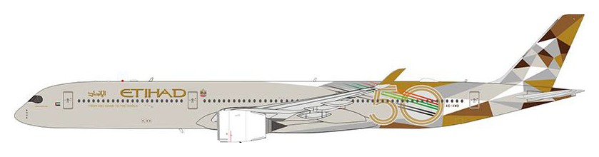 画像2: Aviation 400製 1/400　ETIHAD 50th A350-1000 [A6-XWB]