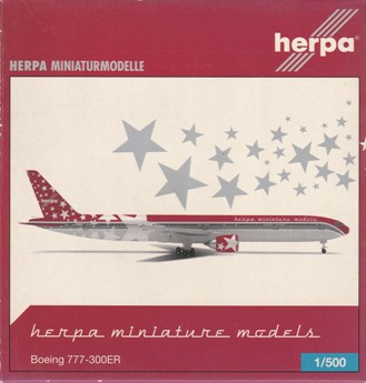 画像1: herpa wings 1/500 B777-300ER Herpa X-Mas model 2005 [D-XMAS]