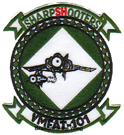 画像1: VMFAT-101 "Sharpshooters" スコードロンパッチ