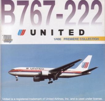 Ｂ７６７－２００ ユナイテッド航空 旧塗装 - パイロットショップ 
