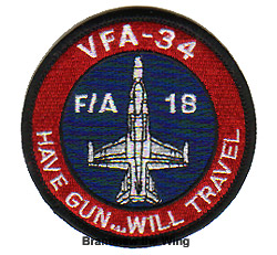 画像1: VFA-34 "Blue Blasters" 肩丸パッチ